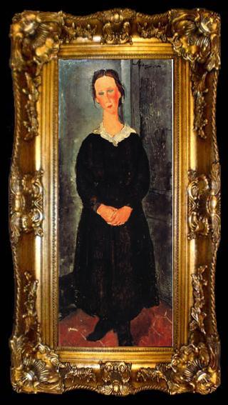 framed  Amedeo Modigliani The Servant Girl, ta009-2